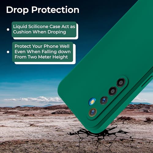 Image of A rtistque Back Cover Case for Realme XT 4G / Realme X2 4G | Premium Green Matte Cover | Camera Protection | Shockproof TPU | Slim Stylish Design | Realme XT Back Cover - Green