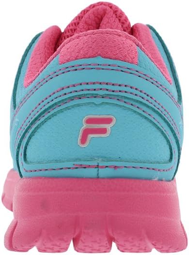 【2025新型】Fila ガールズ スピードランナー スケートシューズ ピンクグロ/セーフティイエロー/メタリックシルバー 介護靴