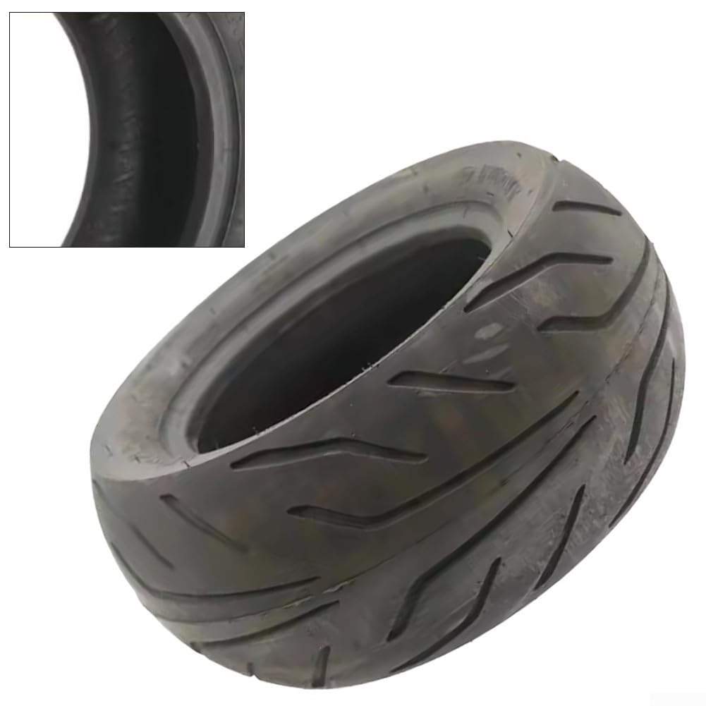 Neumático de vacío sin cámara de 12 x 4.50-6.5 para scooters eléctricos, goma resistente a pinchazos con agarre mejorado, color negro