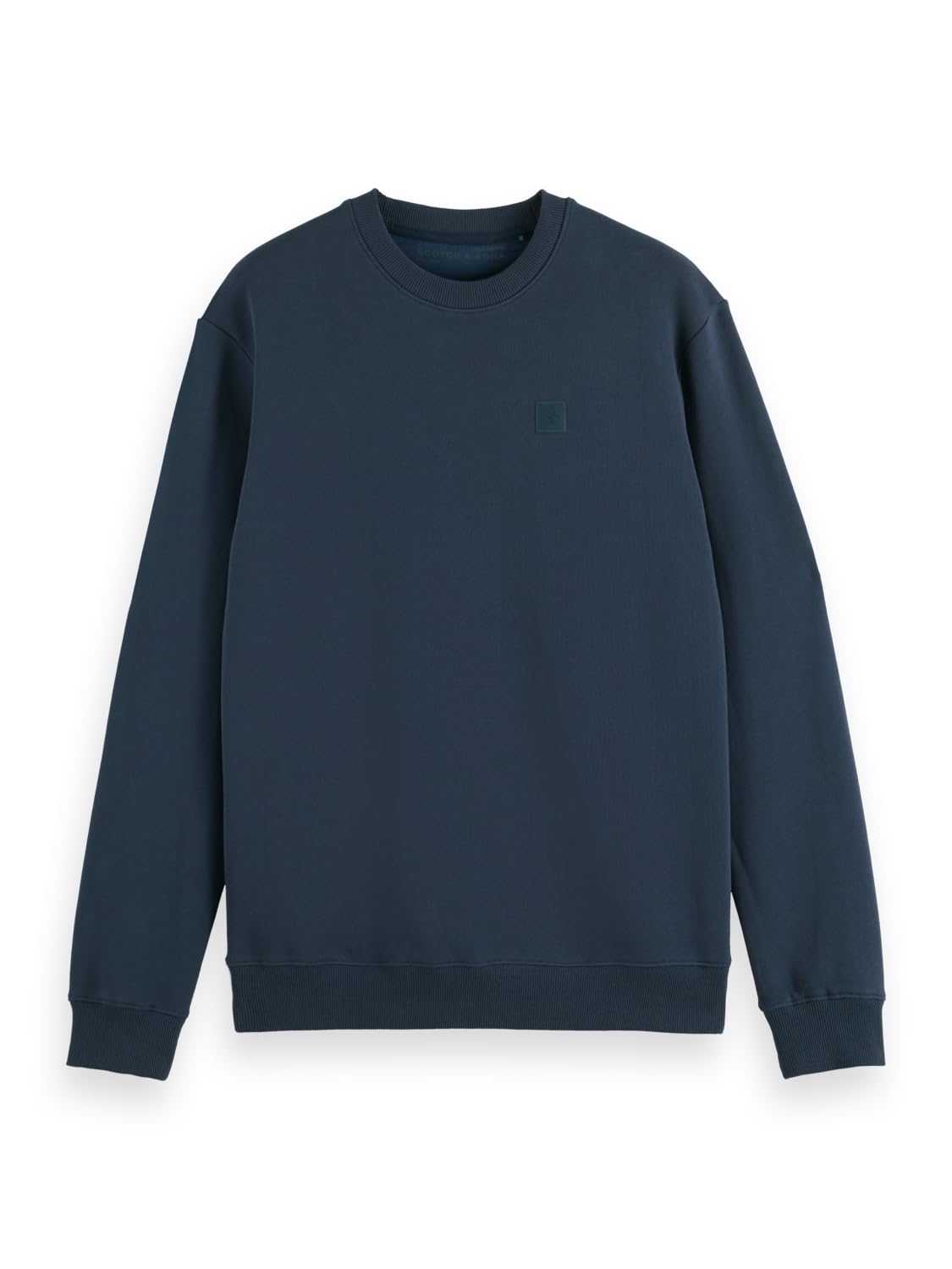 Scotch & Soda Herren Essential Badge Logo Crewneck Sweatshirt, Night, M – Ansicht 2