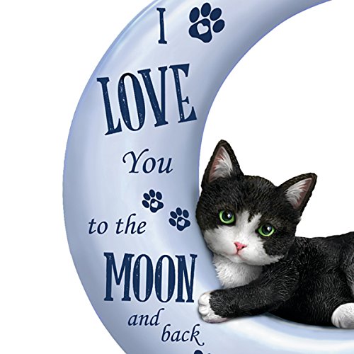 The Hamilton Collection Blake Jensen I Love You to The Moon and Back Cat Figurine (White)