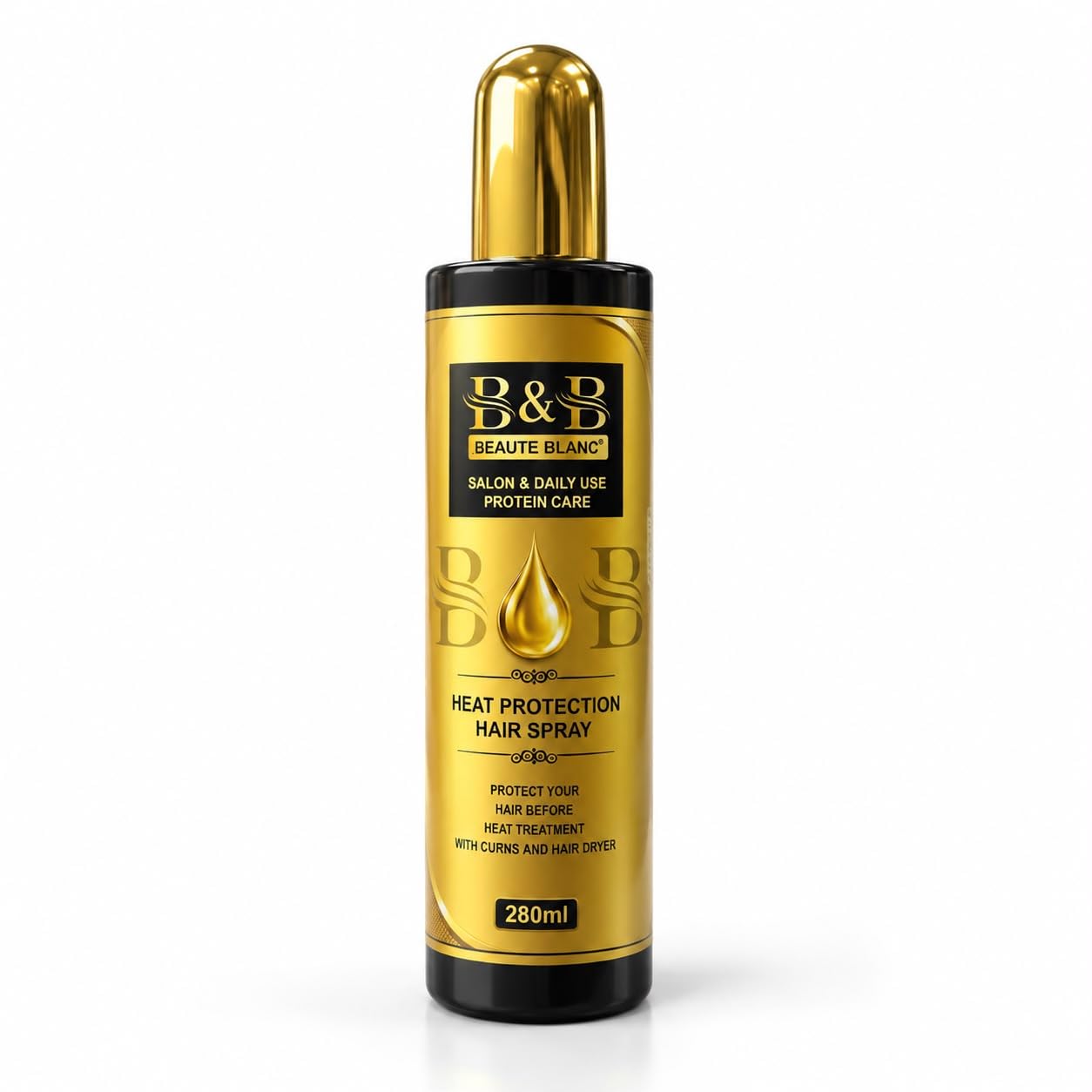 Beaute Blanc Heat Protection Hair Spray, 280ml | Protein Enriched, Frizz-Free & Glossy, Reduces Breakage, All Hair Types, Salon & Daily Use-picture-42