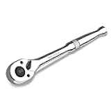 DURATECH 3/8-Inch Drive Ratchet, 90-Tooth Quick-release Ratchet Wrench, Reversible, Chrome Alloy Made, Full Polished, Stocking Stuffers for Men Women Gifts for Men Gifts for Women Gifts for Dad