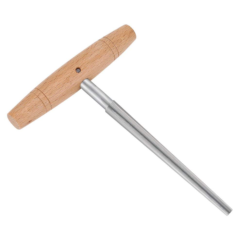 Alesatore per Violino, Alesatore per Foro per Picchetto in Acciaio Resistente Strumento per Liuteria con Manico in Legno Strumento di Riparazione per Liutaio per Violino 3/4 4/4