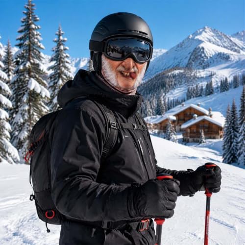Funny Old Man Ski Mask Balaclava, Realistic Full Face Cover for Men Women - image 7