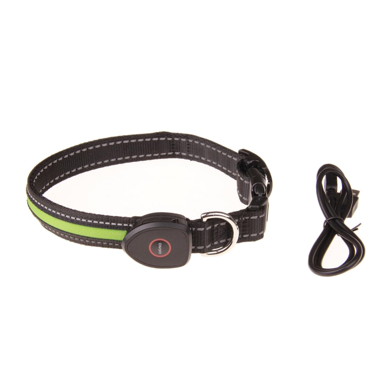 YARNOW 3 Pièces col Lumineux Collier LED pour Animaux de Compagnie Collier mené pour Animaux de Compagnie Lumineux pour éclairé Charge Un Briller Anneau de chaîne