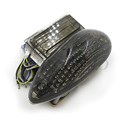 Custom Smoke Lens Brake Tail Light w/Integrated Turn Signals Indicators for 1999-2007 for Suzuki Hayabusa GSXR1300 2003-2006 Katana 600/750 2003-2006 GSX-F 600/700