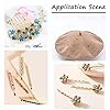 Pandahall 780Pcs Flatback Glass Rhinestone with Brass Claw Settings 6 Sizes Golden Flat Round Sew on Rhinestone Montee Beads for Sewing Crafts Jewelry Making #2