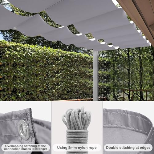 Voile rétractable personnalisé haut de gamme Wave E toile robuste