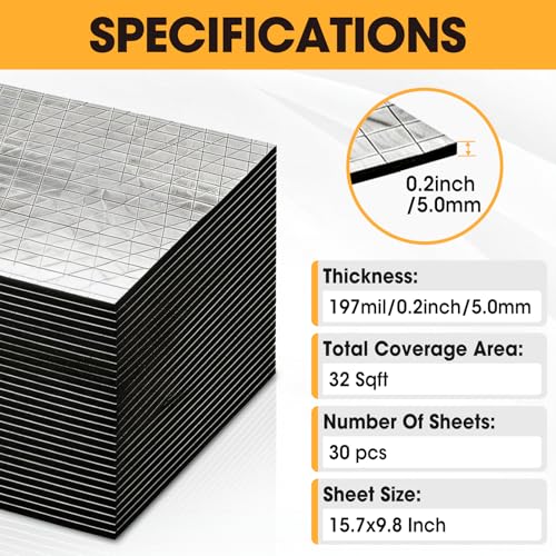 197 mil 32 sqft 3-Layer Car Sound Mat