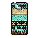 TPT New Fashion Aztec Wood Turquoise Pattern Hard Back Case Cover for Samsung Galaxy S5 I9600