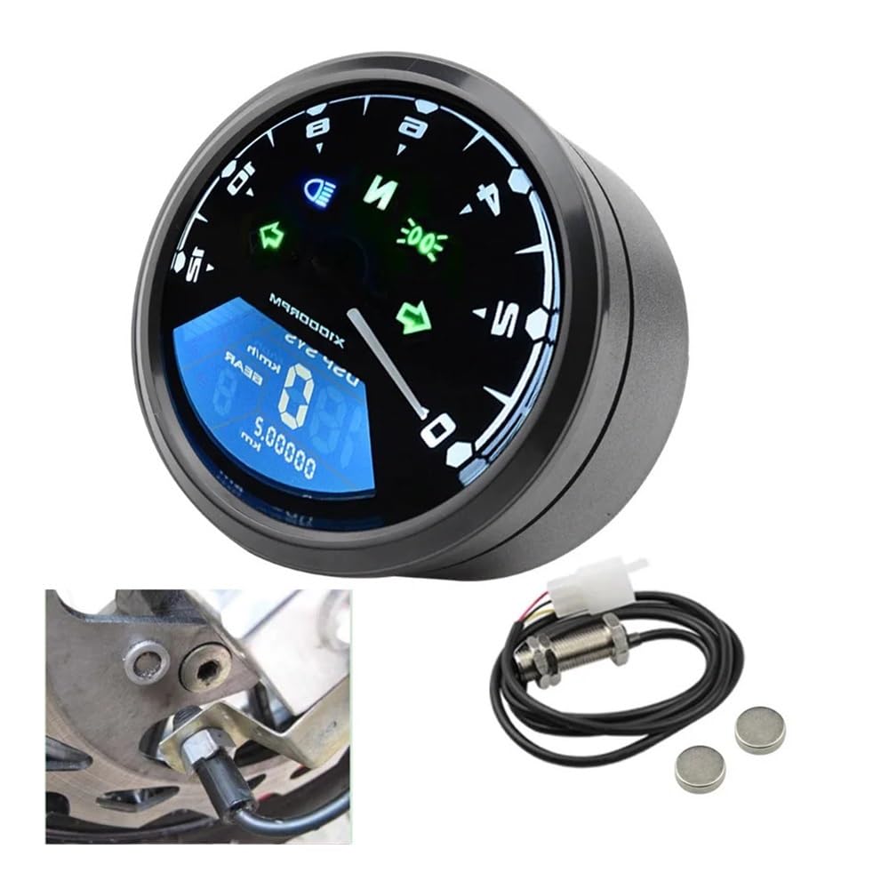 Contagiri contachilometri Contagiri Impermeabile A LED Per Motociclette, Accessori Per Modifiche Auto, Contachilometri, Tachimetro Per Cilindri Da 1 A 4