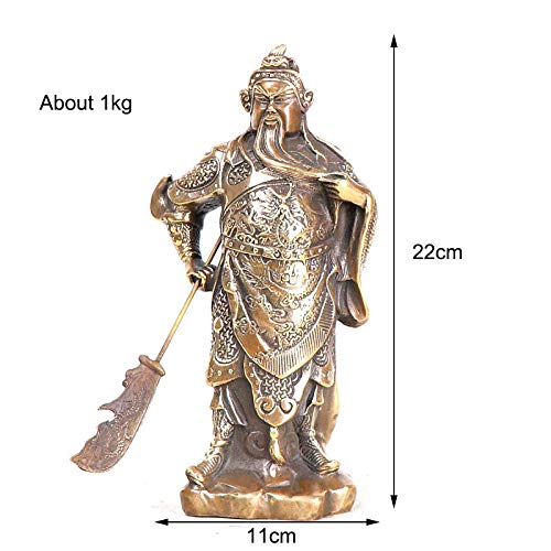 Statue Guangong en cuivre pur : rompez la monotonie avec un artisanat de collection