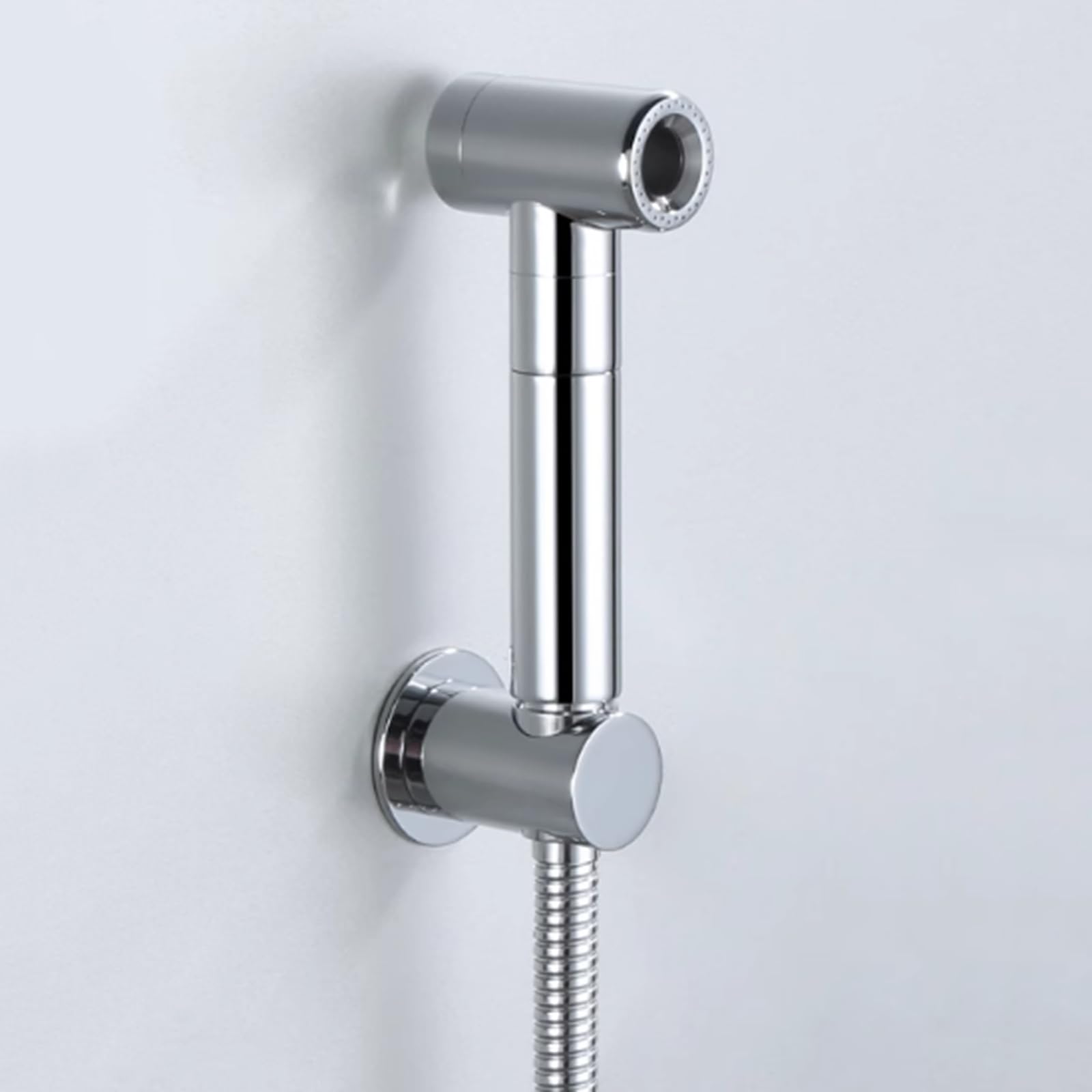 Grifo para El Wc Cromado Duchas Higienicas para Wc Latón Agua Fría para Higienico Personal,Tubo de Acero Inoxidable A
