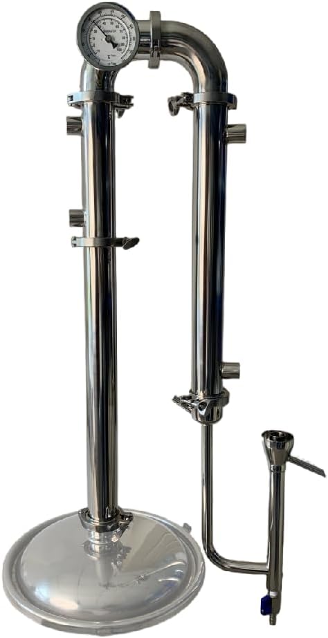 OakStills 2-Inch Stainless Modular Moonshine Still Column - Versatile for Vodka, Gin, Whiskey & Essential Oils