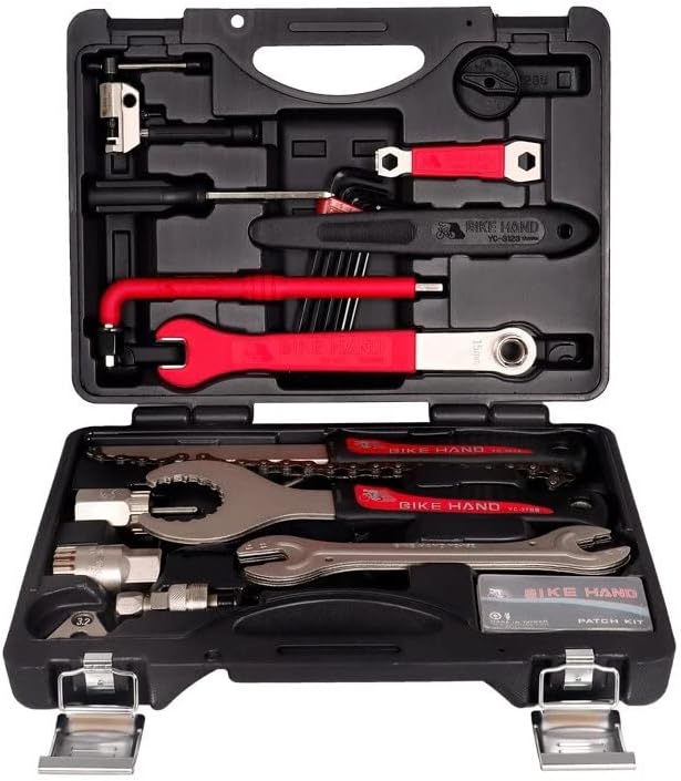 YC-728 18 In 1 Bicycle Service Tool Kit Multiple Function Repair Tools BB Bottom Bracket Hub Freewheel Pedal Spoke Chain Service