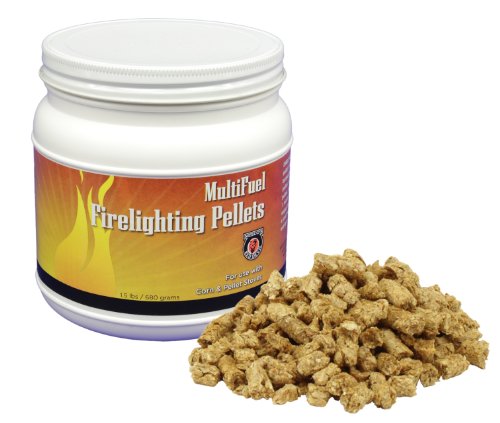 Meeco's Red Devil 417 MultiFuel Firelighting Pellets - Fast & Clean Fire Starter for Multi-Fuel, Corn, Pellet & Coal Stoves - 1800°F, No Residual Ash or Petroleum Smell (1.5 lb) - Made in The USA