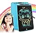 WaQoo Tavolette per Scrittura LCD da 12 Pollici con Pulsante Elimina e Interruttore di Blocco, Tavoletta da disegno Doodle schermo colorato per Bambini Adulti Scuola Famiglia Ufficio (Blu)