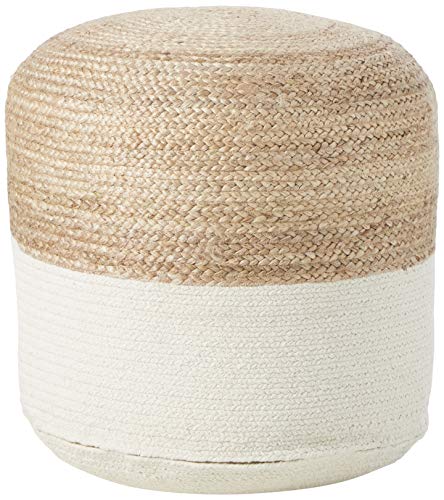 Signature-Design-by-Ashley-Sweed-Valley-Jute-Cotton-Pouf-20-x-20-Inches-Beige-White 515JbbyVRTL