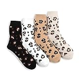 Diese farbenfrohen Socken mit Leopardenmuster sind scharf und machen Spaß! Coole Farbkombinationen auf diesen kuscheligen Katzensocken. Miau!