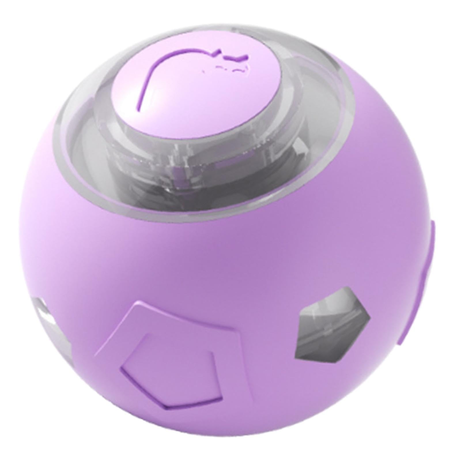 Colcolo Automatisches Katzenballspielzeug, intelligentes bewegliches, wiederaufladbares elektrisches Rollspielzeug, Katzen-Neckball für Park, Violett
