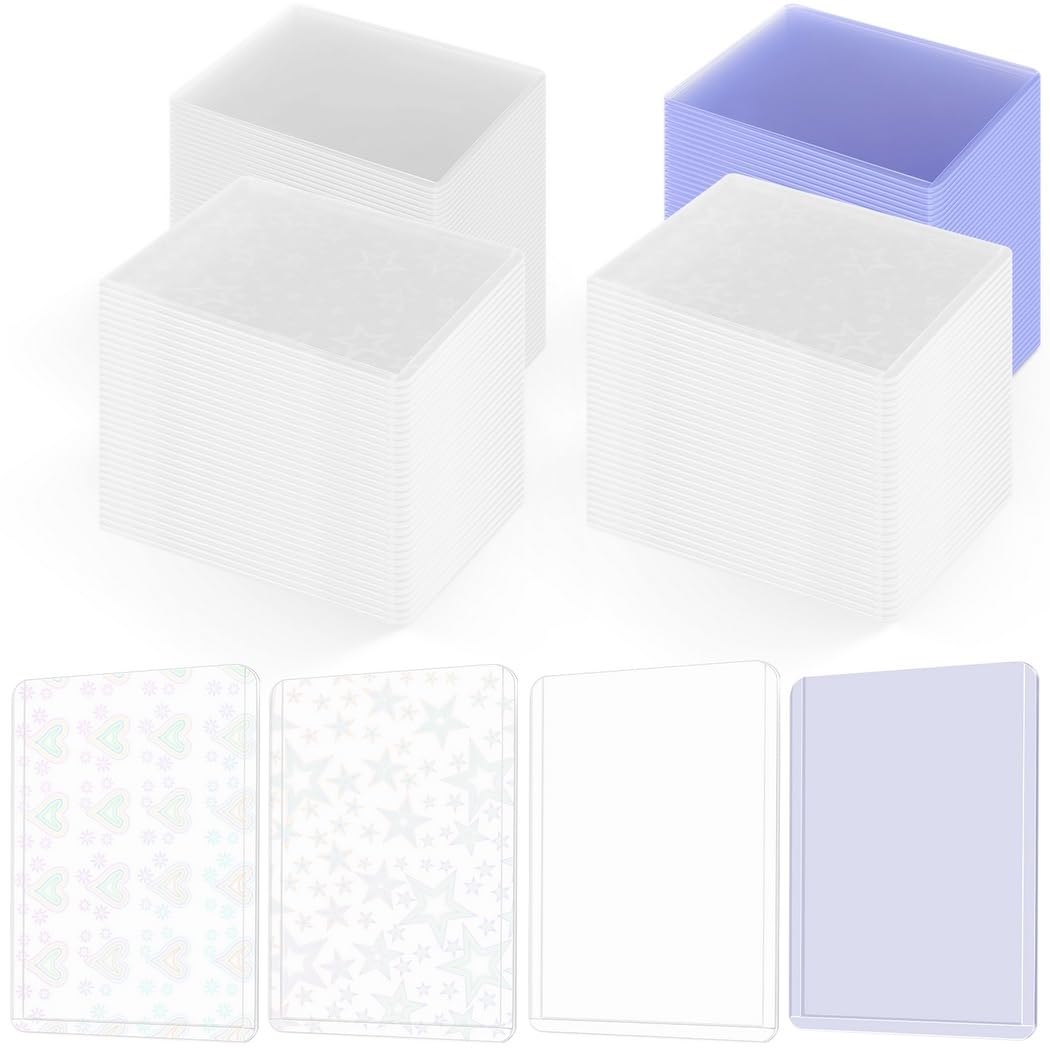Kartenhüllen aus Kunststoff, hart, transparent, 10,2 x 7,6 cm, Kartenhalter, Standard, Schutzkarte für Baseball, Fußball, Basketball, Kartensport, Kartenspiel, 240 Stück