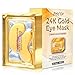 POSTA 24k Gold Eye Mask, 20 Pairs Eye Treatment Mask With Collagen, Under Eye Mask Treatment for Puffy Eyes, Dark Circles Corrector, Used for Eye Bags, Anti Aging Patches Luxury Gift for Women and Men