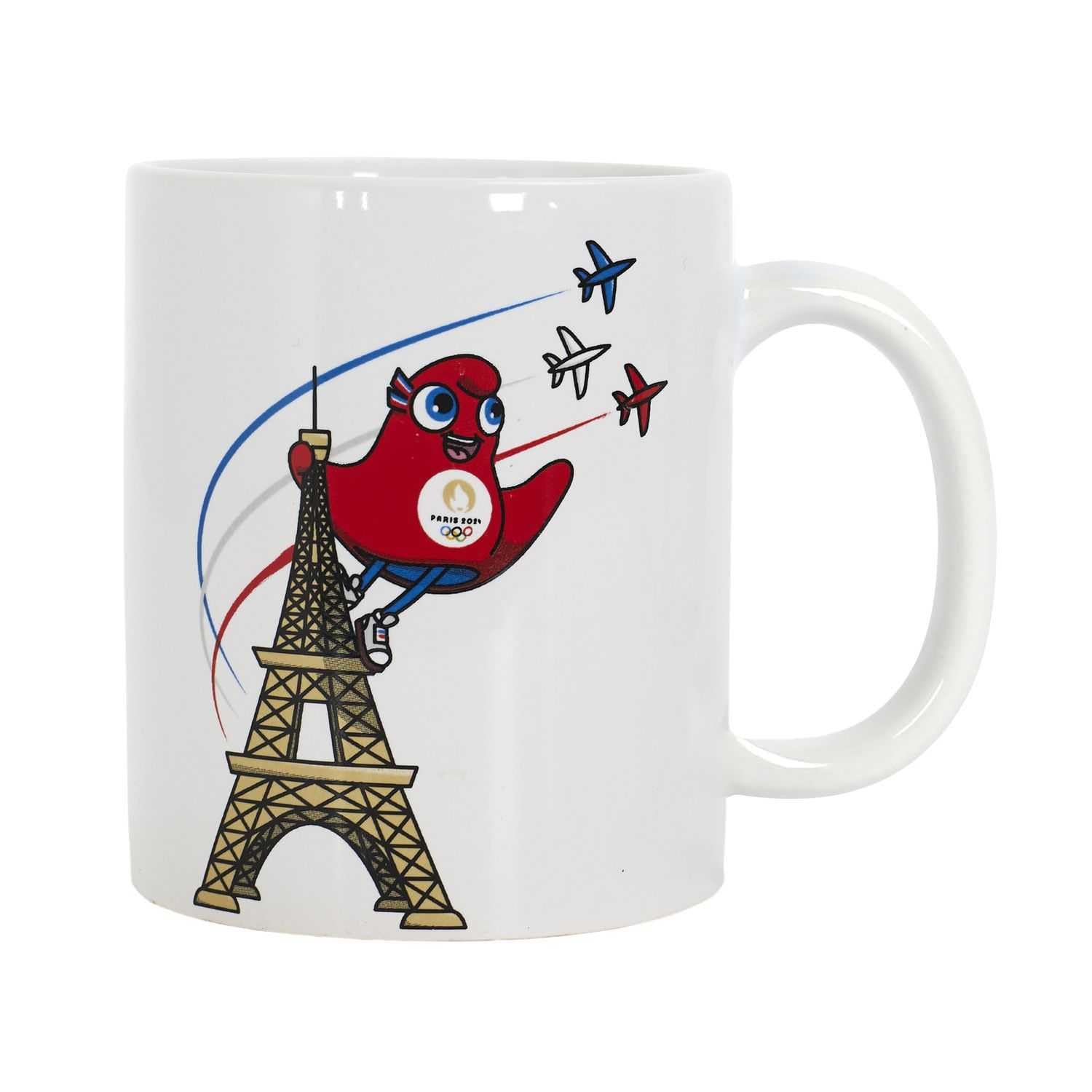 JO PARIS 2024 - Pin's " Mascotte - Tour Eiffel - Patrouille De France