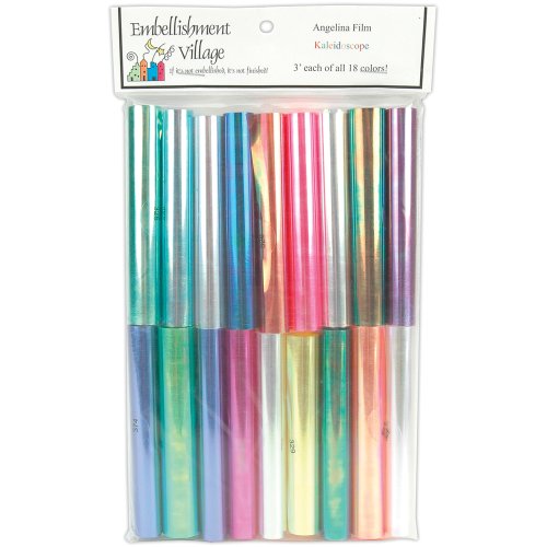 Embellishment Village Angelina Film Sampler, Multicolors, 18 Pieces Per Pack