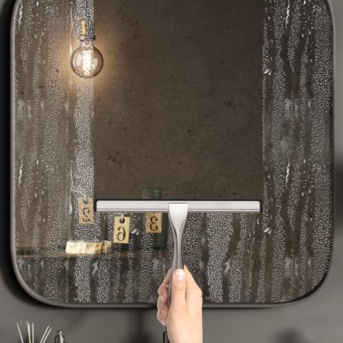 image for Zeerun All-Purpose Stainless Steel Shower Squeegee for Glass Doors wit