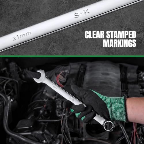 Image of SK 21 mm Combination Wrench, Metric, Premium CR-V Steel