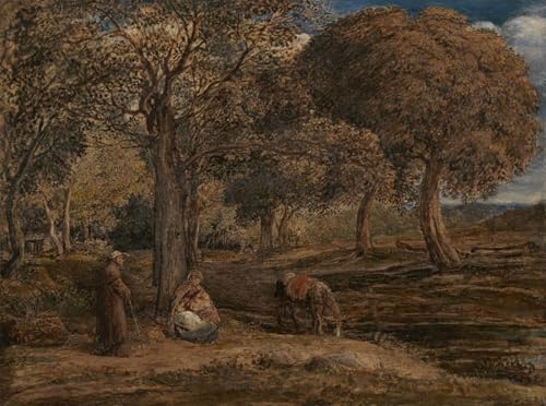 Tableau toile Le repos pendant la fuite en Égypte Linnell 60x90cm