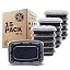 Black, 1-Compartment, 28 oz, 15-Pack