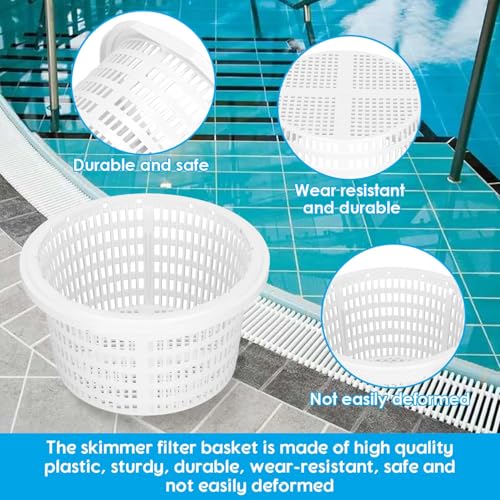 Miniatura 4 de Cesta Para Skimmer De 18 Cm, Cesta De Filtro De Plástico De Skimmer Para Piscina Cestas De Skimmer De Limpieza Para Sp1091lx