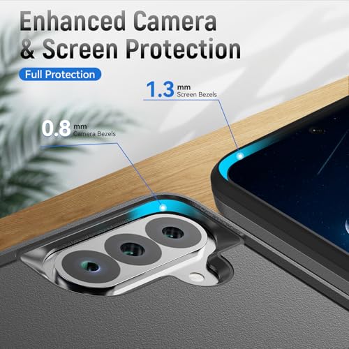 Warsia for Samsung Galaxy A17 5G Phone Case with HD Screen Protector, Black - image 3