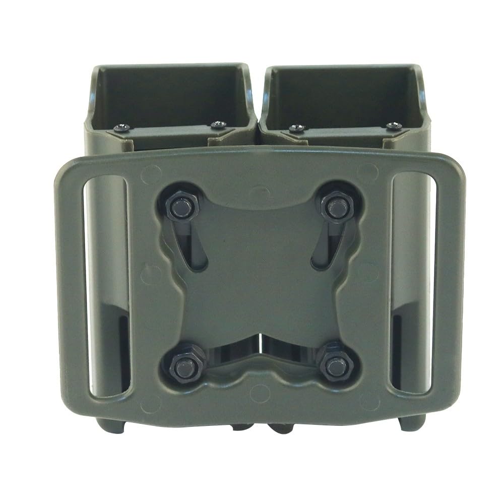 MiOYOOW Porta Caricatore Doppio, Tasca Portacaricatori Tattica per Pistola, Portacaricatore Custodia per Caricatori per Fondina per M92 P226 1911 G17
