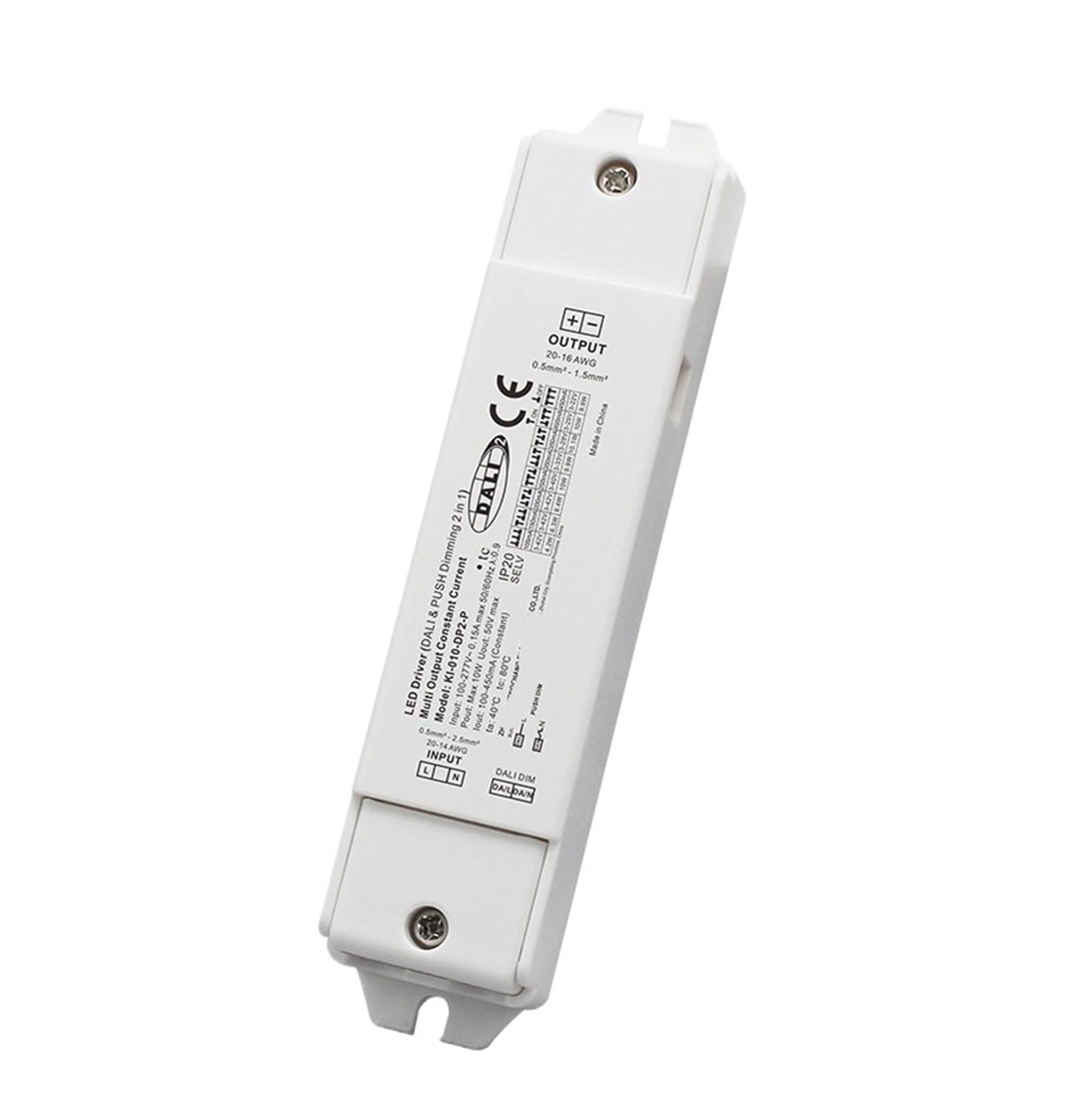 Driver LED de corriente constante dali-2 | Salida: 3V/42V; Potencia: 10W; Características: Regulable