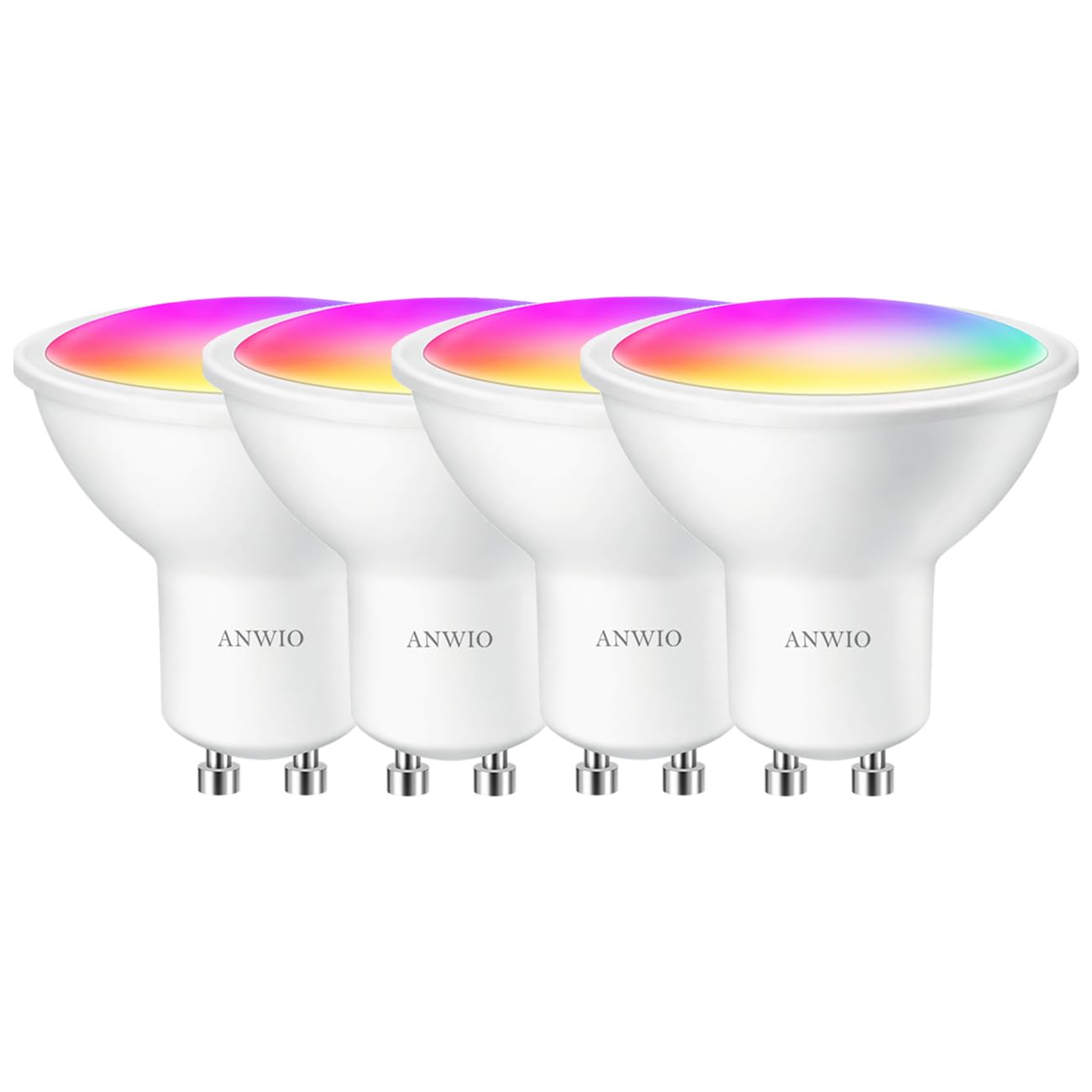 LVWIT Lampadina Alexa, Lampadina Smart GU10 Wifi, 5W Equivalenti a 32W