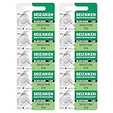 Seizaiken Seiko 319 SR527SW Uhrenbatterie, 1,55 V, 0 % Hg, Silberoxid, 10 Batterien, hergestellt in Japan