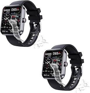 Non-invasive Blood Sugar Test Smart Watch,F57L Blood Glucose Monitoring Smartwatch, Fitness Watch with Blood Pressure Blood Oxygen Tracking Non-invasive Blood Sugar Test Sports (Black+Black)