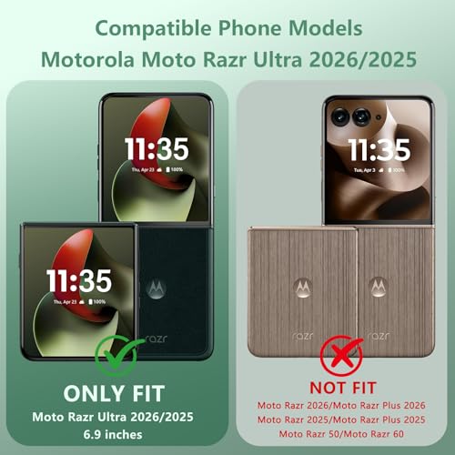 OWKEY for Motorola Razr Ultra 2026/2025 Magnetic Case, Green by OWKEY - Used condition - Image 2