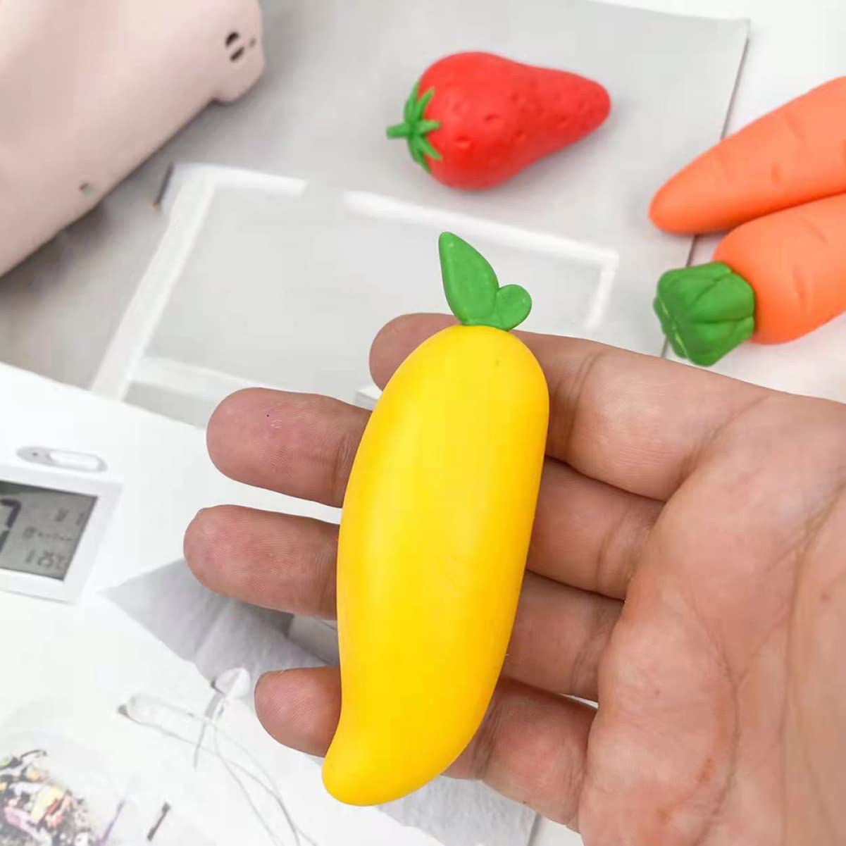 Abaodam 4 Set Gomma Marcatore Toppers Mini Cancellare A Secco Asse Cancelleria Scolastica Caucciu Eraser Cancelline Comode Gomme Da Matita Gomme Da Matita Multifunzione Tpe 3 Pezzi * 4