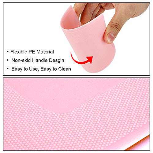 DGQ 3 peças de raspador de massa de plástico, cortador de massa flexível, raspador de banco, raspado