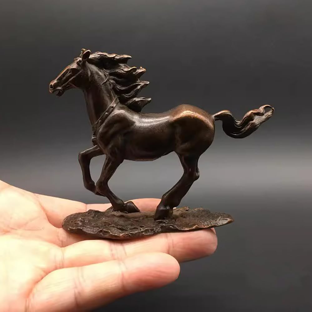 Amazon.co.jp: HORISO 馬 置物 金属製 小さめ 10cm 干支 午 風水グッズ