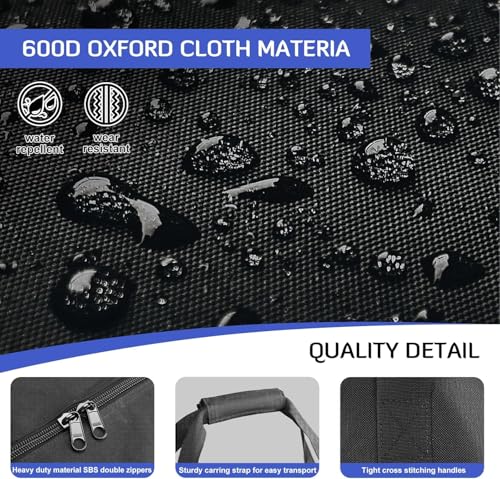 Large-Travel-Duffle-Bag-145L-Extra-Sports-Duffel-Luggage-Equipment-Storage-Bag-Lightweight-Long-Foldable-Holdall-Bag-with-Upgrade-Zipper-Durable-Water-Resistant-Black-127x28x41-cm