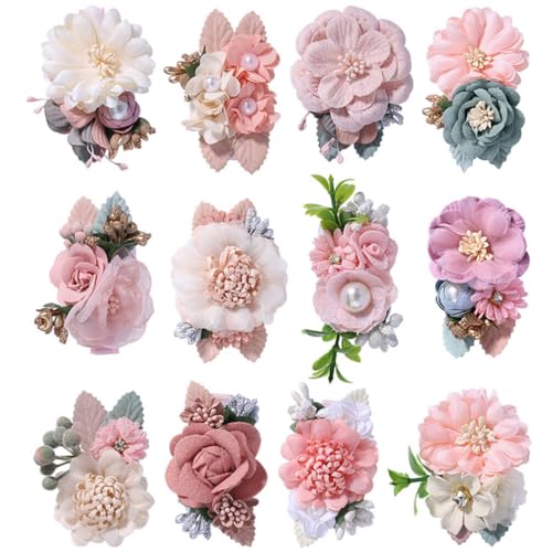 Barrettes fleurs filles : lot de 36 épingles à cheveux colorées et réutilisables FRCOLOR