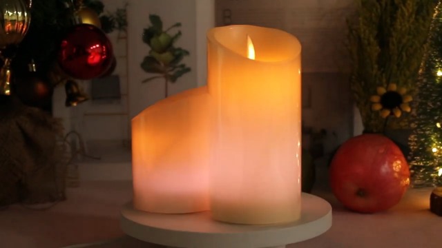 Yeelida Candela LED a pilastro senza fiamma di Halloween, fantasma e ragno in cera reale a batteria con telecomando e temporizzazione (7,5x15 CM, confezione da 2