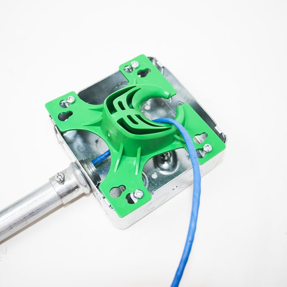 Rack-A-Tiers Wire Vortex - Wire Pulling Guide, 4" AND 4-11/16" Boxes, Wire Pulling Tool, Cable Pulling Tool, Wire Guide to Pull Wire, New and Improved (40002) - Image 2