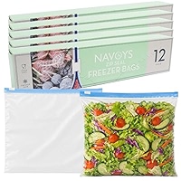 Zip Lock Sandwich Bags Freezer Food Reusable Sealable Storage Resealable Cookie Press And Seal Kitchen Sweet Pouches Durable Poly Clear Sealed Leakproof Polythene 16.5cm X 15cm (60