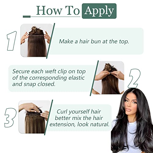 Sego Hair Extension Clips 30 Inch Long Straight Hairpieces Natural Heat Resistant Synthetic Thick 5 Secure Clip In Hair Extensions For Wome #TOP4